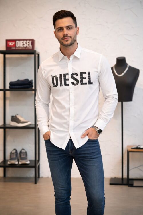 diesel white shirt