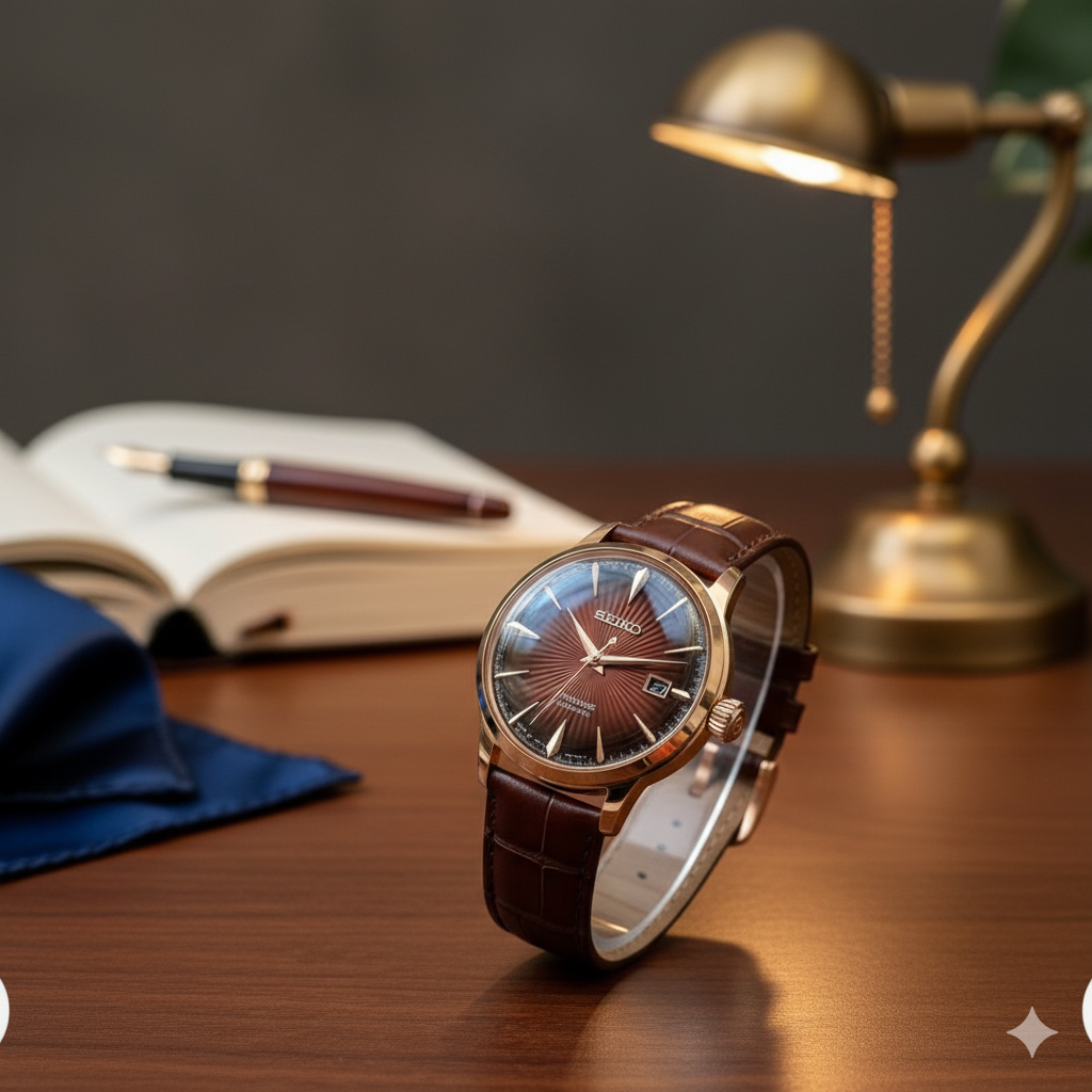 SEIKO Presage Automatic Brown -Classic Brown Leather – Timeless Elegance & Premium Style