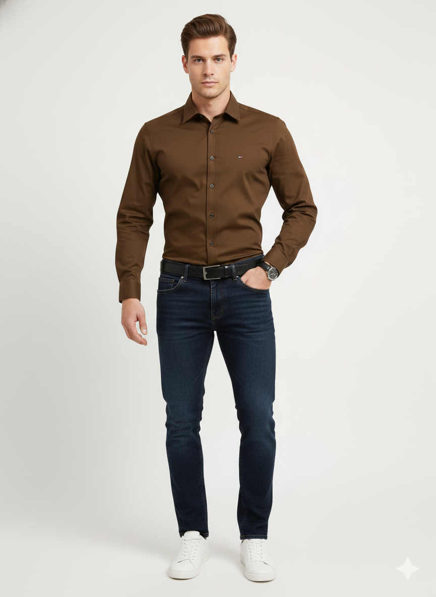 U.S. Polo Assn. Men’s Slim-Fit Cotton Shirt - Image 2