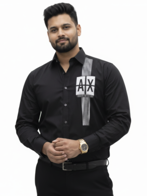 drezola branded Menβs Slim-Fit Cotton Shirt