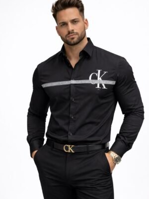 CK Signature Black Luxe Shirt for Men