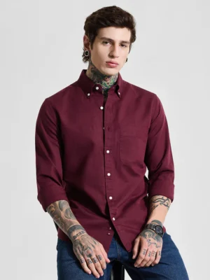 Drezola Best Maroon Shirt for Men | Best casual Shirt for men